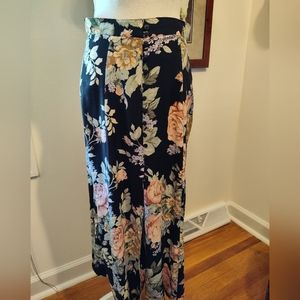 Express floral maxi skirt